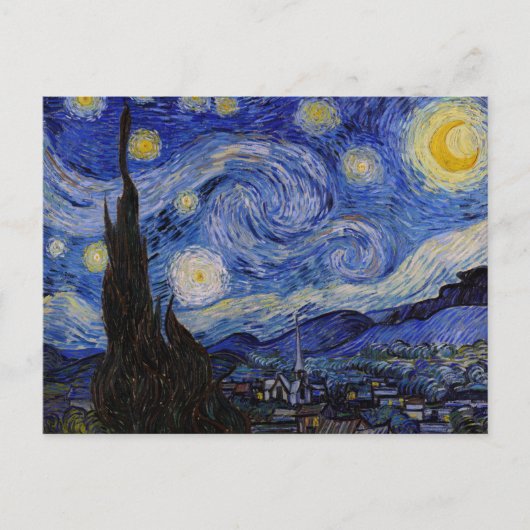 ヴィンセント・ヴァン・ゴッホ - 星の夜 ポストカード (正面)