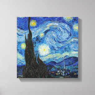 ヴィンセント・ヴァン・ゴッホ 星の夜 ヴィンテージ ファインアート キャンバスプリント