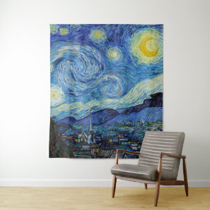 ヴィンセント・ヴァン・ゴッホ 星の夜 ヴィンテージ ファインアート タペストリー