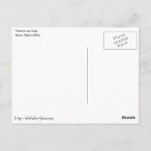 ヴィンセント・ヴァン・ゴッホ 星の夜 ヴィンテージ ファインアート ポストカード (裏面)