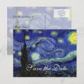 ヴィンセント・ヴァン・ゴッホ, 星の夜 案内ポストカード (正面/裏面)