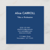 ヴィンセント・ヴァン・ゴッホ – 星空の夜 – QRコード スクエア名刺 (裏面)