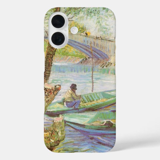 ヴィンセント・ヴァン・ゴッホ『春の釣り、クリシー橋』 Case-Mate iPhoneケース (裏面)