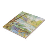 ヴィンセント・ヴァン・ゴッホ『春の釣り、ポン・ド・クリシー』 タイル (側面)