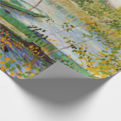 ヴィンセント・ヴァン・ゴッホ『春の釣り、ポン・ド・クリシー』 ラッピングペーパー (角)