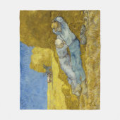 ヴィンセント・ヴァン・ゴッホ - 昼休み、仕事からの休息 / シエスタ フリースブランケット (正面)
