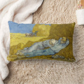 ヴィンセント・ヴァン・ゴッホ - 昼休み、仕事からの休息 / シエスタ ランバークッション (ブランケット)