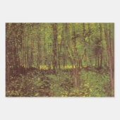 ヴィンセント・ヴァン・ゴッホ - 木々と下草 ラッピングペーパーシート (正面2)