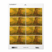 ヴィンセント・ヴァン・ゴッホ - 林の下 ラベル (フルシート)