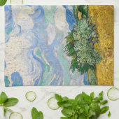 ヴィンセント・ヴァン・ゴッホ - 柏樹のある麦畑 キッチンタオル (折り畳み)