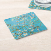 ヴィンセント・ヴァン・ゴッホ - 桜の花 スクエアペーパーコースター (アングル)