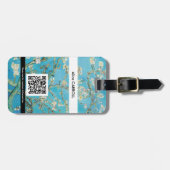 ヴィンセント・ヴァン・ゴッホ - 桜の花 - QRコード ラゲッジタグ (正面横)