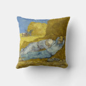 ヴィンセント・ヴァン・ゴッホ – 正午、休憩時間/シエスタ クッション (裏面)