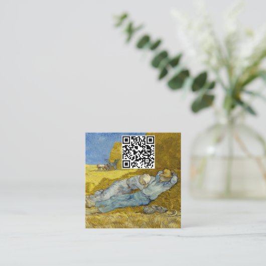 ヴィンセント・ヴァン・ゴッホ – 正午、休憩時間/シエスタ スクエア名刺 (スタンド正面)