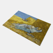 ヴィンセント・ヴァン・ゴッホ – 正午、休憩時間/シエスタ ドアマット (アングル)