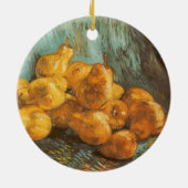 ヴィンセント・ヴァン・ゴッホ - 洋梨の静物 セラミックオーナメント (裏面)