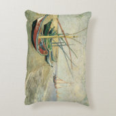 ヴィンセント・ヴァン・ゴッホ - 浜辺の漁船 アクセントクッション (裏面(縦))