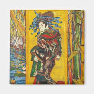 ヴィンセント・ヴァン・ゴッホ　浮世絵風の遊女 マグネット