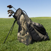 ヴィンセント・ヴァン・ゴッホ - 燃える煙草をくわえた頭蓋骨 ゴルフタオル (グリーン)