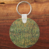 ヴィンセント・ヴァン・ゴッホ - 牧場の花 キーホルダー (正面)