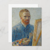 ヴィンセント・ヴァン・ゴッホ – 画家としての自画像 サンキューカード (正面/裏面)