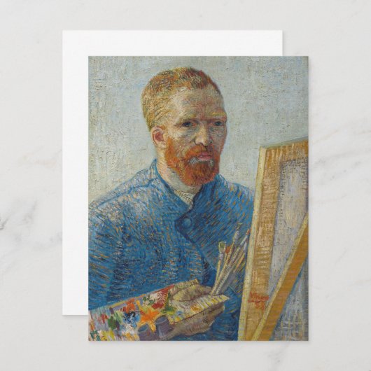 ヴィンセント・ヴァン・ゴッホ – 画家としての自画像 サンキューカード (正面/裏面)