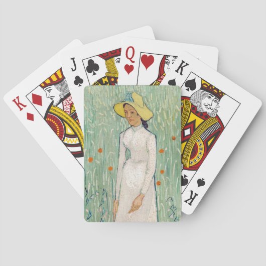 ヴィンセント・ヴァン・ゴッホ - 白い少女 トランプ (裏面)