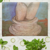 ヴィンセント・ヴァン・ゴッホ - 石膏の女性胴体像 キッチンタオル (折り畳み)