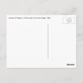 ヴィンセント・ヴァン・ゴッホ - 秋のポプラ並木 ポストカード (裏面)