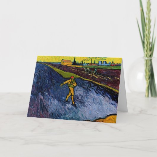 ヴィンセント・ヴァン・ゴッホ - 種まく人：アルルの郊外 カード (正面)