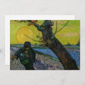 ヴィンセント・ヴァン・ゴッホ - 種まく人 招待状 (正面/裏面)