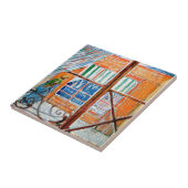 ヴィンセント・ヴァン・ゴッホ – 窓から肉屋 タイル (側面)