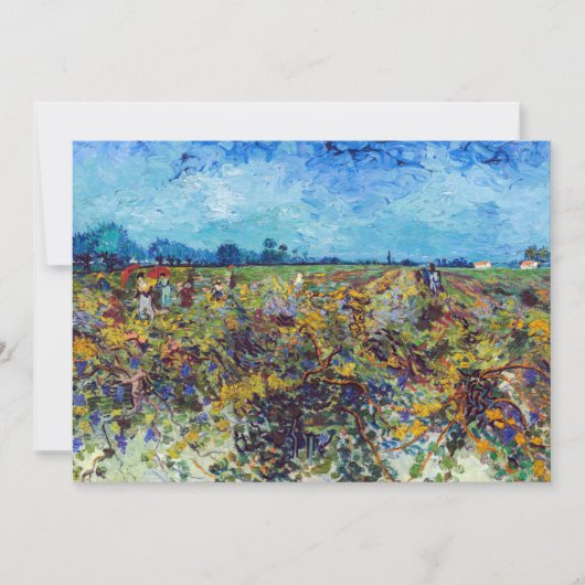 ヴィンセント・ヴァン・ゴッホ - 緑のぶどう畑 招待状 (正面)