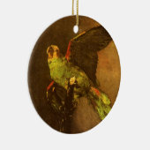 ヴィンセント・ヴァン・ゴッホ - 緑のオウムの静物 セラミックオーナメント (右)