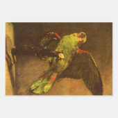 ヴィンセント・ヴァン・ゴッホ - 緑のオウムの静物 ラッピングペーパーシート (正面2)