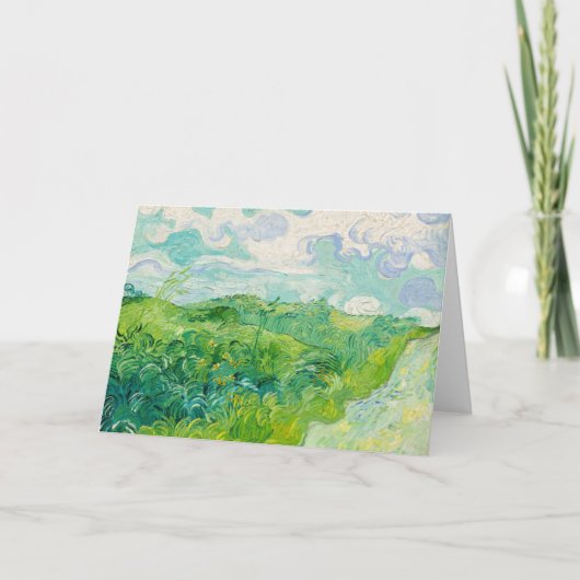 ヴィンセント・ヴァン・ゴッホ - 緑の麦畑、アウヴェールス カード (正面)