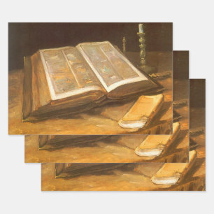 ヴィンセント・ヴァン・ゴッホ - 聖書のある静物 ラッピングペーパーシート