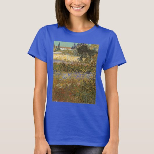 ヴィンセント・ヴァン・ゴッホ - 花咲く庭園 Tシャツ (正面)