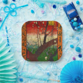 ヴィンセント・ヴァン・ゴッホ - 花咲く梅の木 ペーパープレート (パーティー)