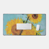 ヴィンセント・ヴァン・ゴッホ – 花瓶に3本のひまわり デスクマット (キーボード&マウス)