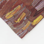 ヴィンセント・ヴァン・ゴッホ – 花瓶に3本のひまわり フリースブランケット (角)