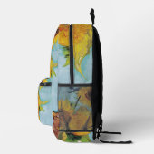 ヴィンセント・ヴァン・ゴッホ – 花瓶に3本のひまわり プリントバックパック (右)