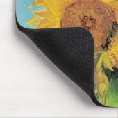 ヴィンセント・ヴァン・ゴッホ – 花瓶に3本のひまわり マウスパッド (コーナー)