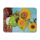 ヴィンセント・ヴァン・ゴッホ – 花瓶に3本のひまわり マグネット (横)