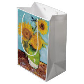 ヴィンセント・ヴァン・ゴッホ – 花瓶に3本のひまわり ミディアムペーパーバッグ (裏面アングル)