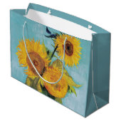 ヴィンセント・ヴァン・ゴッホ – 花瓶に3本のひまわり ラージペーパーバッグ (裏面アングル)
