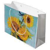 ヴィンセント・ヴァン・ゴッホ – 花瓶に3本のひまわり ラージペーパーバッグ (裏面アングル)