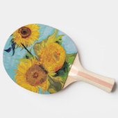 ヴィンセント・ヴァン・ゴッホ – 花瓶に3本のひまわり 卓球ラケット (横)