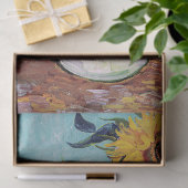 ヴィンセント・ヴァン・ゴッホ – 花瓶に3本のひまわり 薄葉紙 (ギフト)