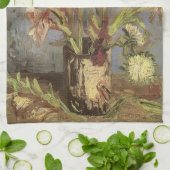 ヴィンセント・ヴァン・ゴッホ - 花瓶のグラジオラス キッチンタオル (折り畳み)